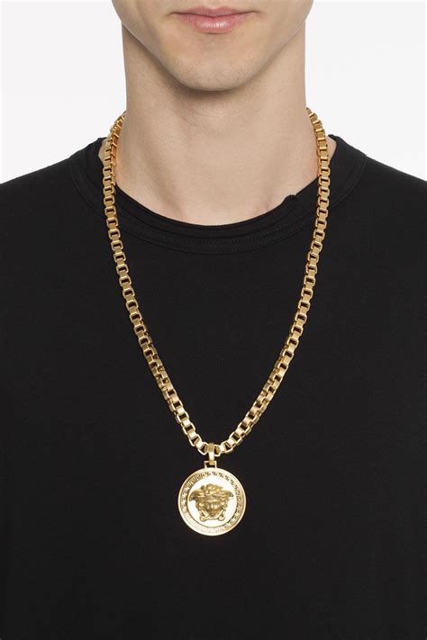 versace necklace mens sale|Versace necklace real.